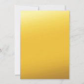 Palme Tree Golden Wedding Einladung (Rückseite)