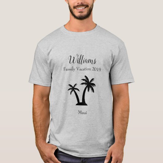 Palme Tree Matching T-Shirt (Vorderseite)