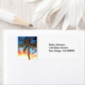 Palme Tremlichter bei Sonnenuntergang (Insitu)