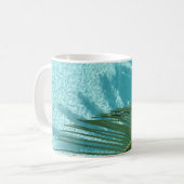 Palme über dem Wasser Kaffeetasse (Vorderseite Links)