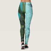 Palme über dem Wasser Leggings (Rückseite)