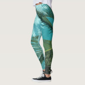 Palme über dem Wasser Leggings (Links)