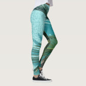 Palme über dem Wasser Leggings (Rechts)