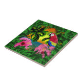 Palme-und Insel-Sonnenuntergänge Fliese (Seite)