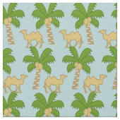 Palme und Kamel Stoff (Nahaufnahme)