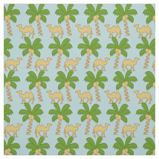 Palme und Kamel Stoff (Muster)
