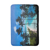 Palme-und Strand-Szene Badematte (Vorderseite Vertikal)