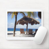 Palme-und Stühle Mexiko-Strand Mousepad (Mit Mouse)