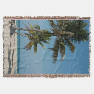 Palme und weißer Sandstrand Decke