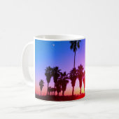 Palme-Venedig-Strand Kaffeetasse (Vorderseite Links)