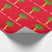 Palme verziert für Weihnachten Geschenkpapier (Ecke)