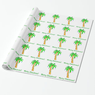 Palme verziert für Weihnachten Geschenkpapier