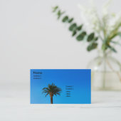 Palme Visitenkarte (Stehend Vorderseite)