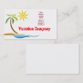 Palme Visitenkarte (Vorne/Hinten)