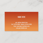 Palme-Visitenkarte Visitenkarte (Rückseite)