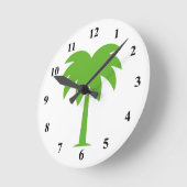 Palme-Wanduhr Runde Wanduhr (Winkel)
