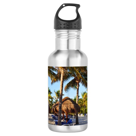 Palme-Wasser-Flasche Trinkflasche (Vorderseite)
