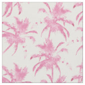 Palmemuster des rosa Aquarells modernes Stoff (Nahaufnahme)