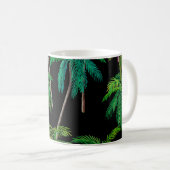 Palmen: Acrylsommer-Muster. Kaffeetasse (VorderseiteRechts)