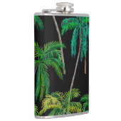 Palmen: Akryllisches Sommermuster. Flachmann (Rechts)