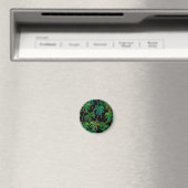 Palmen: Akryllisches Sommermuster. Magnet (In Situ (Geschirrspüler))