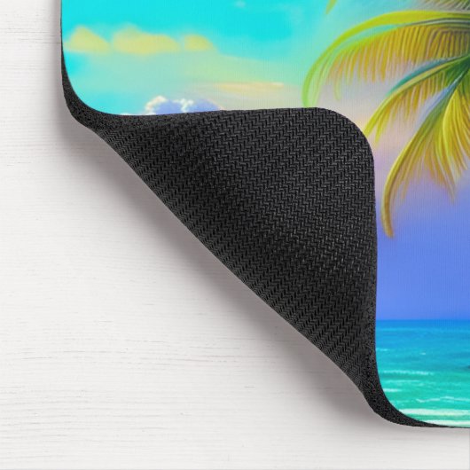 Palmen als Night Falls Tropical Mousepad (Ecke)