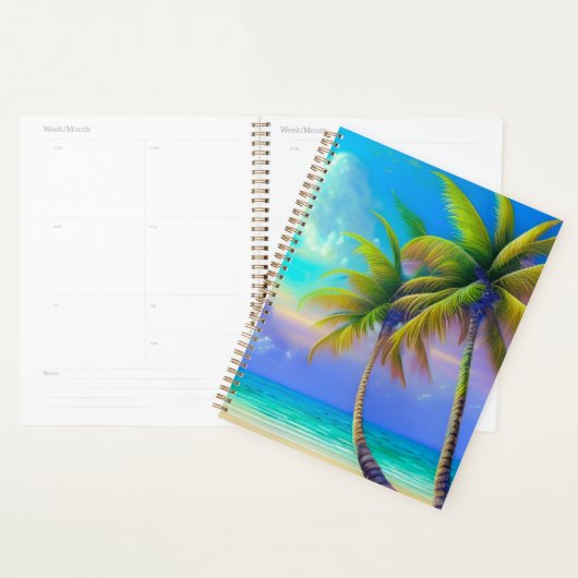 Palmen als Night Falls Tropical Planer (Anzeige)