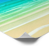 Palmen als Night Falls Tropical Poster (Ecke)