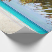 Palmen am Blue Sea & Sky Geschenkpapier (Ecke)