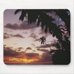 Palmen am Meer Mousepad