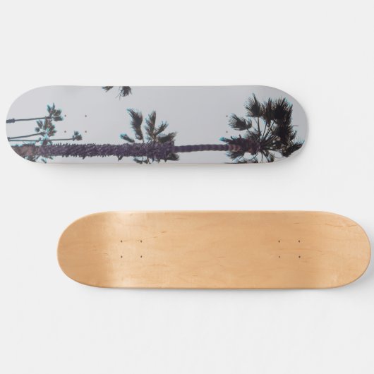 Palmen am Ozean Skateboard (Horizontal)