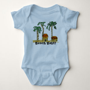 Palmen am paradiesischen Strand Baby Strampler