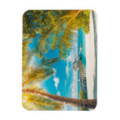 Palmen am Sonnenuntergang Magnet (Vertikal)