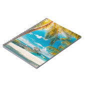 Palmen am Sonnenuntergang Notizblock (Linke Seite)