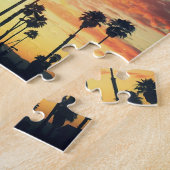 Palmen am Sonnenuntergang-Puzzlespiel Puzzle (Seite)