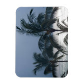 Palmen am Strand Magnet (Vertikal)