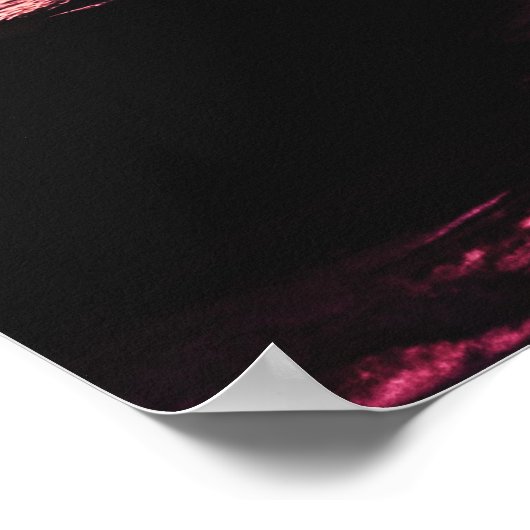 Palmen am Strand Maldivian Sunset Poster (Ecke)