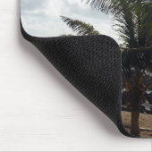 Palmen am Strand-Mauspad Mousepad (Ecke)