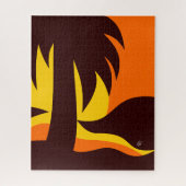 Palmen am Strand mit sonniger Landschaft Puzzle (Vertikal)