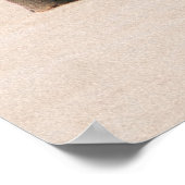 Palmen am Strand morgens Poster (Ecke)