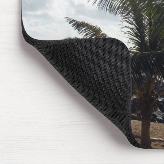 Palmen am Strand Mousepad (Ecke)