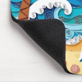 Palmen am Strand Personalisiert Mousepad (Ecke)