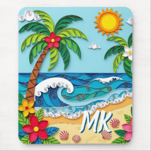 Palmen am Strand Personalisiert Mousepad
