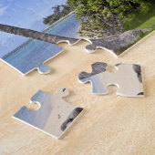 Palmen am Strand von Hawaii. Puzzle (Seite)