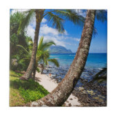 Palmen am Strand von Hideaways Fliese (Vorderseite)