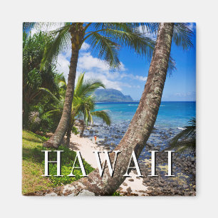 Palmen am Strand von Hideaways Magnet