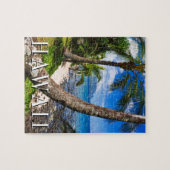 Palmen am Strand von Hideaways Puzzle (Horizontal)