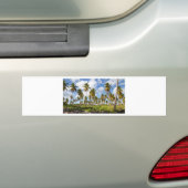 Palmen am Strand von Isla Saona Autoaufkleber (Auf Auto)