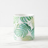 Palmen am tropischen Strand Kaffeetasse (Mittel)