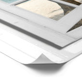 Palmen auf dem Fake "Beach Ocean View" Poster (Ecke)